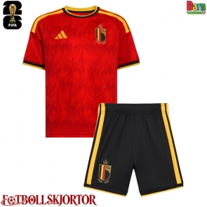 Belgien Hemmakläder Barn VM 2026 Kortärmad (+ Korta byxor)